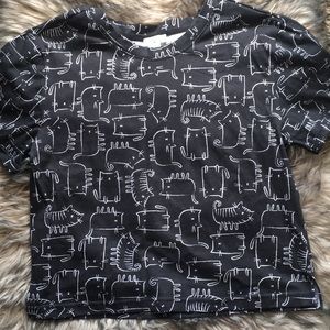 Crop Kitty Shirt.